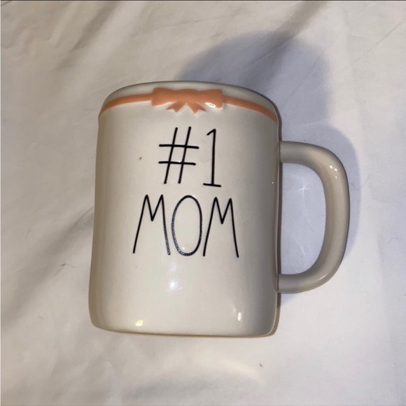 Rae Dunn # 1 MOM Coffee Mug Cup - Ceramic - Picture 1 of 5